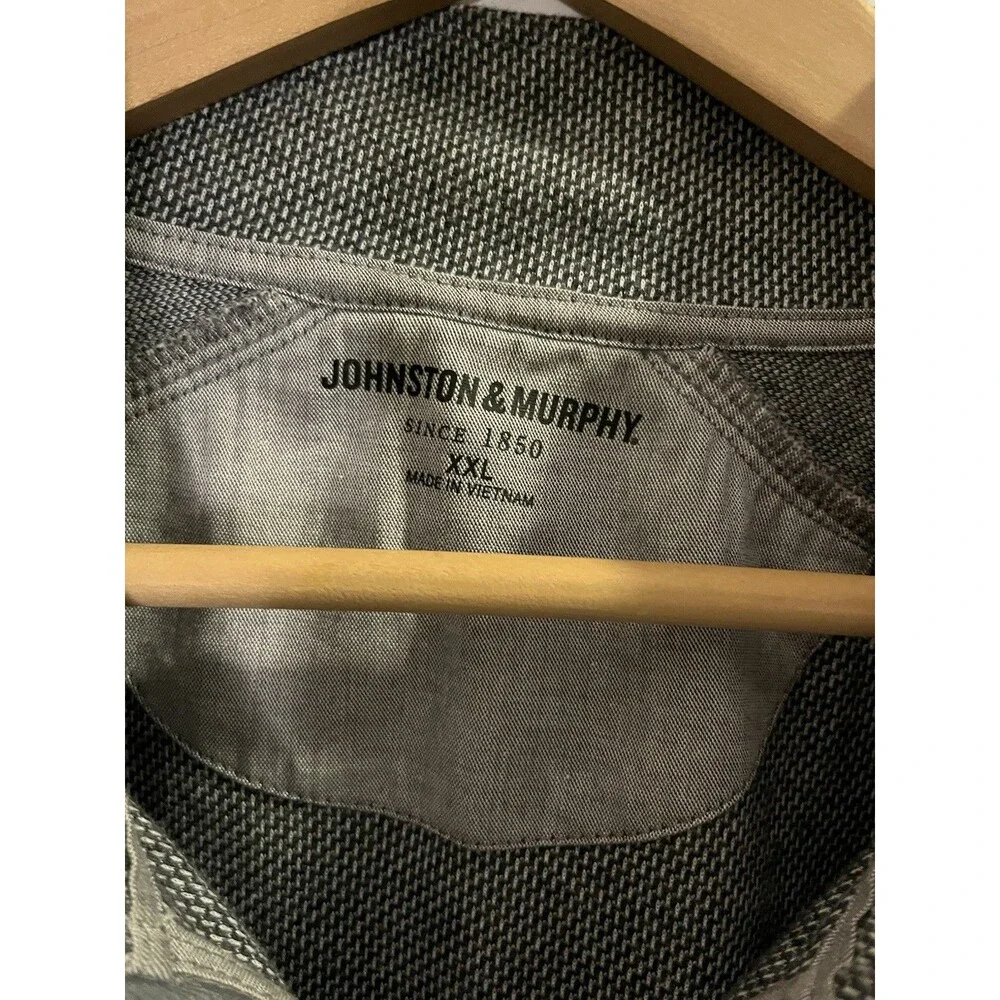 Johnston And Murphy Quarter Zip Pullover Is Light Gray XXL